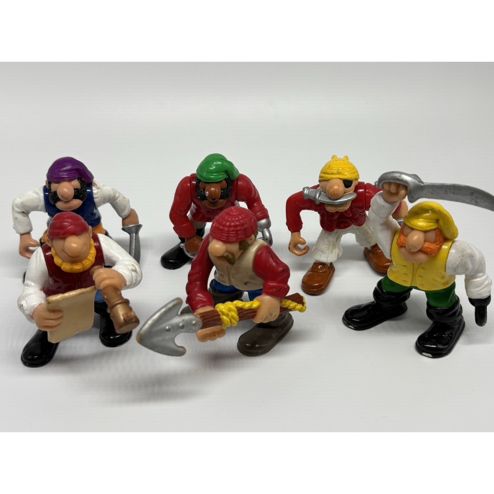 Fisher Price Great Adventures Pirates Figures Lot 1990s Vintage